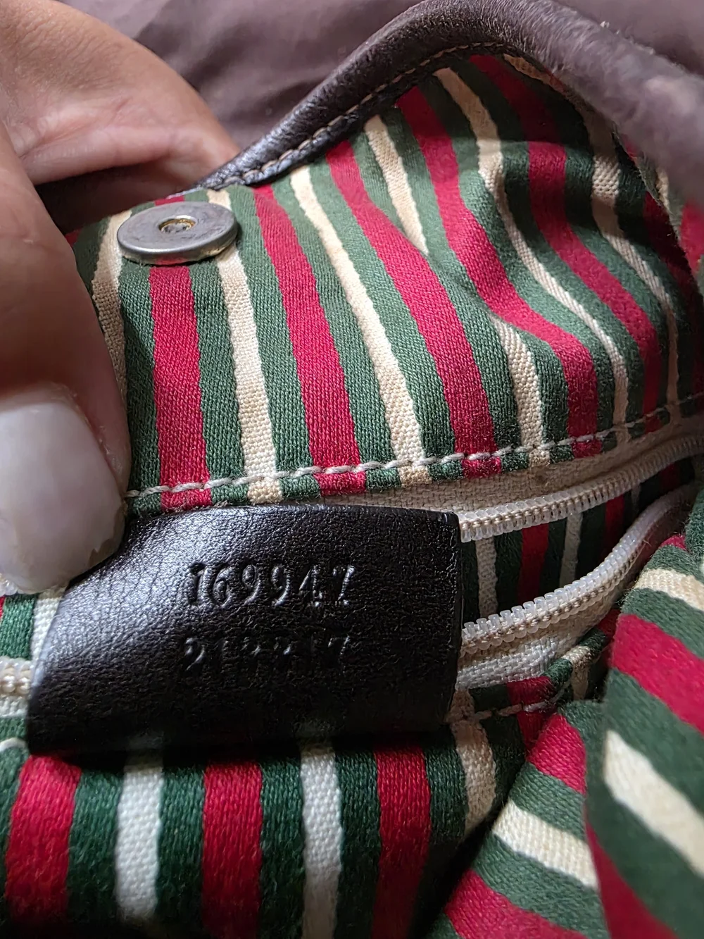 Gucci Brown Monogram Canvas Hobo with Gold Hardware